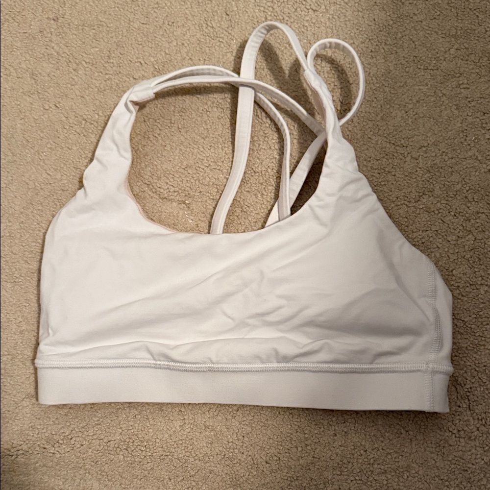 Lululemon 4 new White Sports Bra